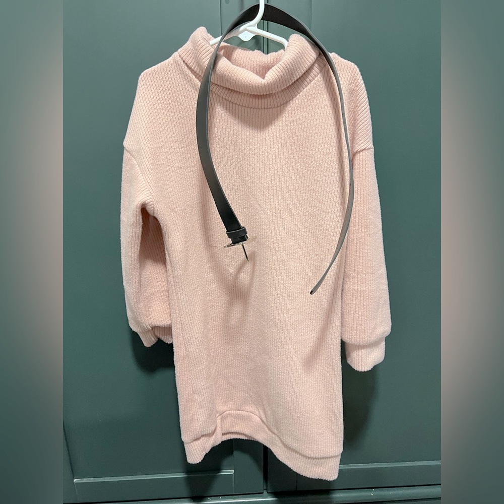Apple Picking Mock Neck Sweater Dress 6Y